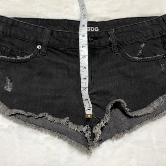 BDG DOPHIN LOW RISE BLACK SHORTIE SIZE 27 - Picture 6 of 9